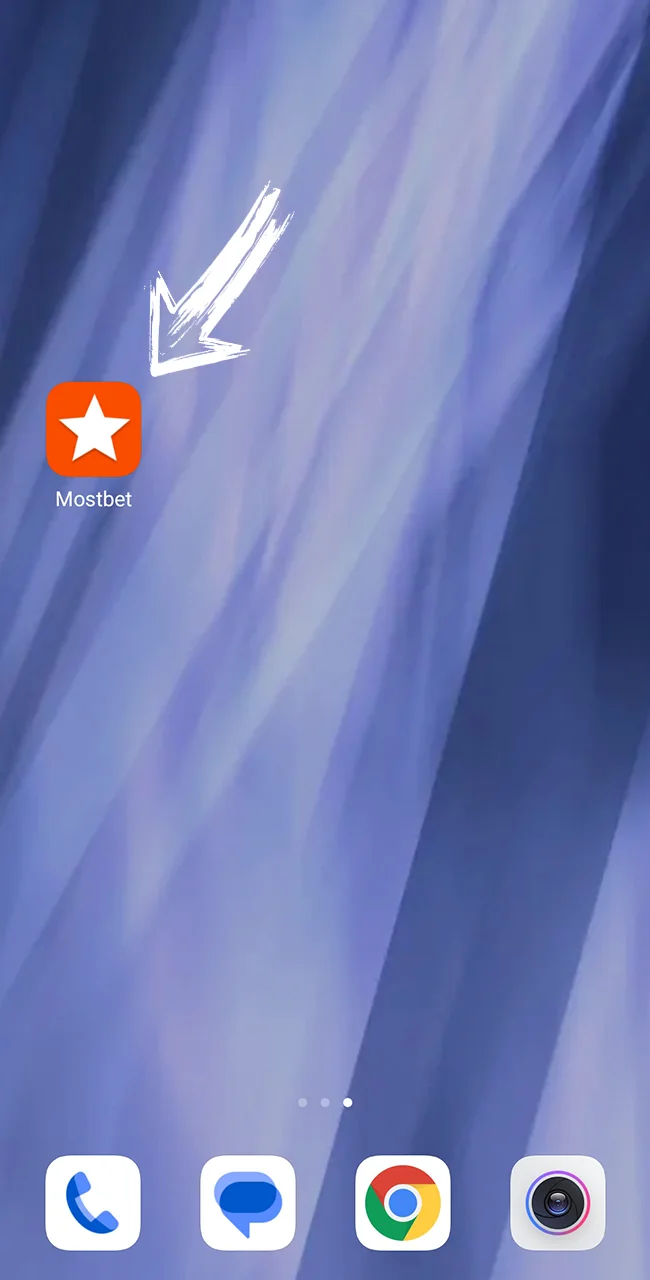 Open the official Mostbet app to play.