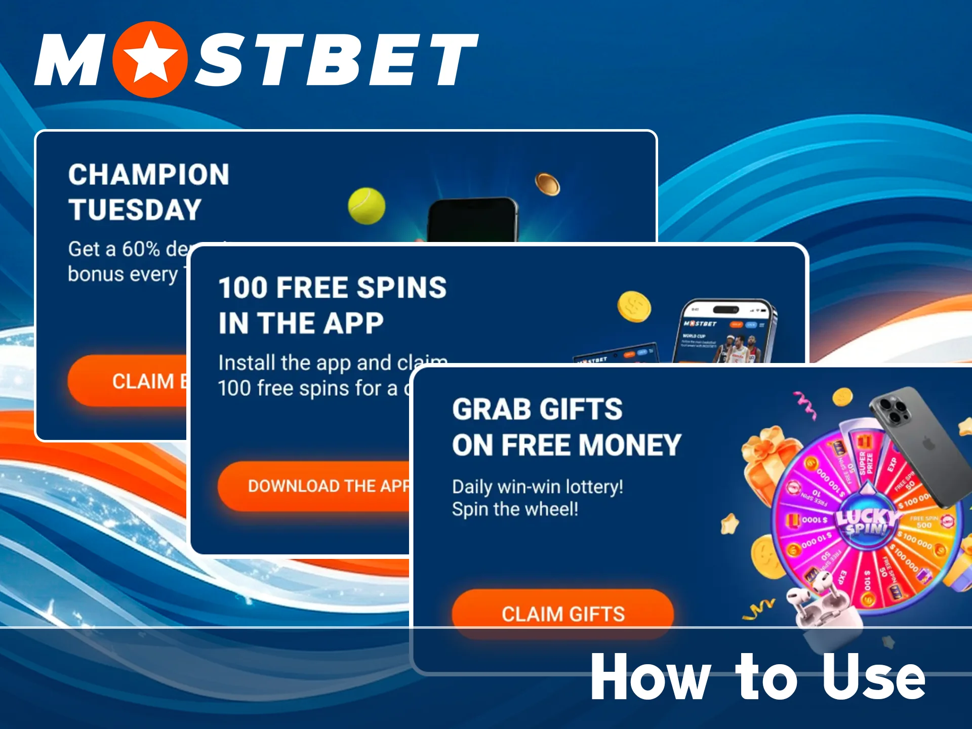 Use casino bonuses on the official Mostbet website.