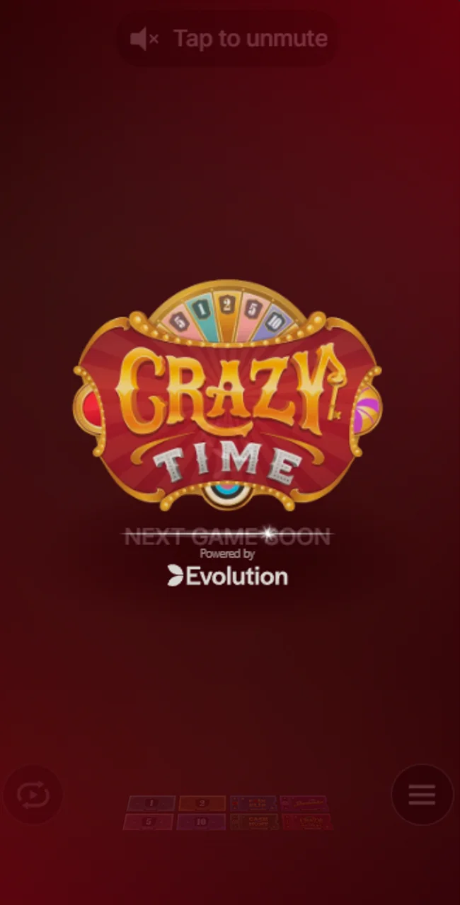 View the official Mostbet Crazy Time game screen.