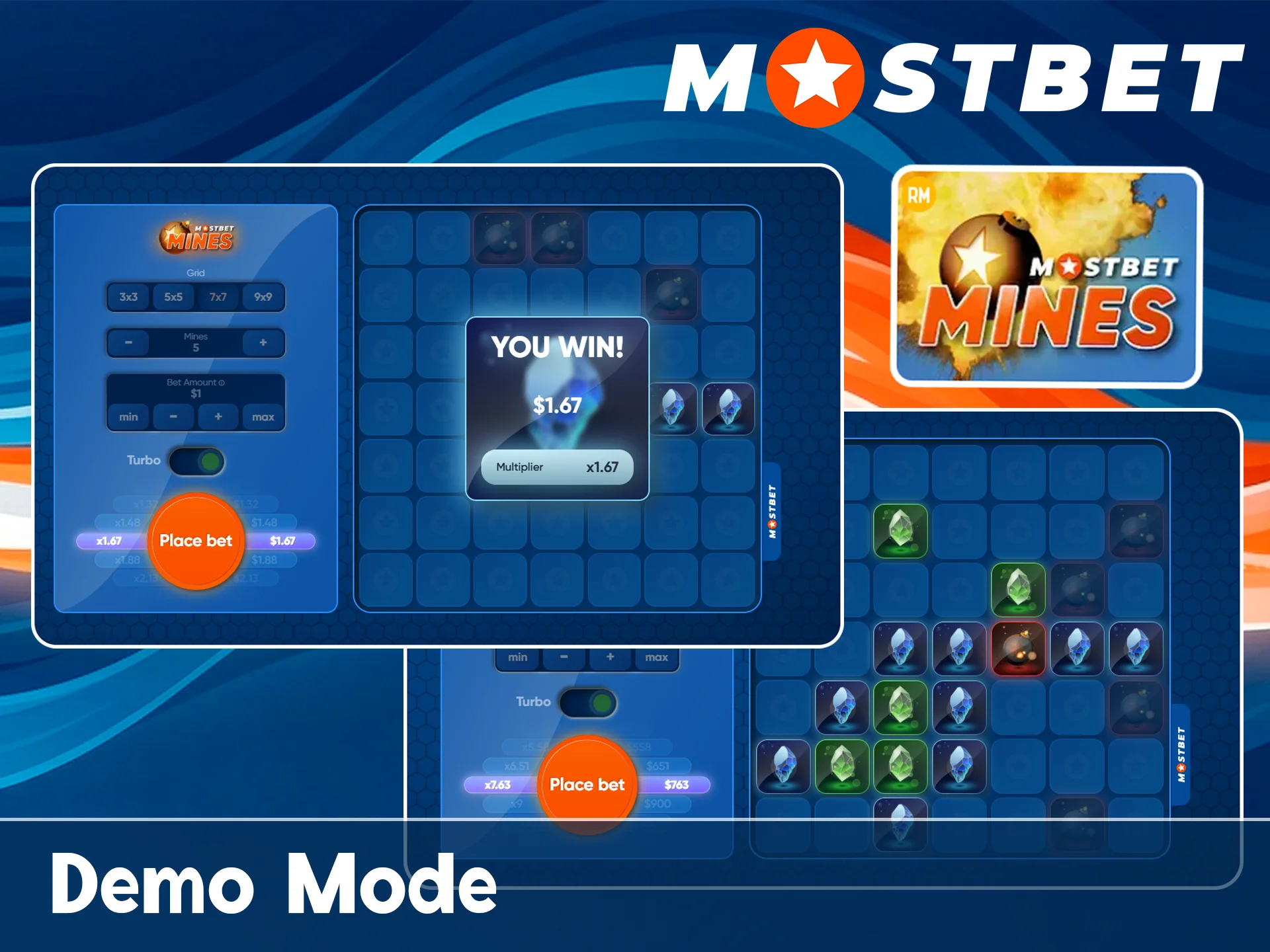 Try the official Mostbet Mines demo for free.