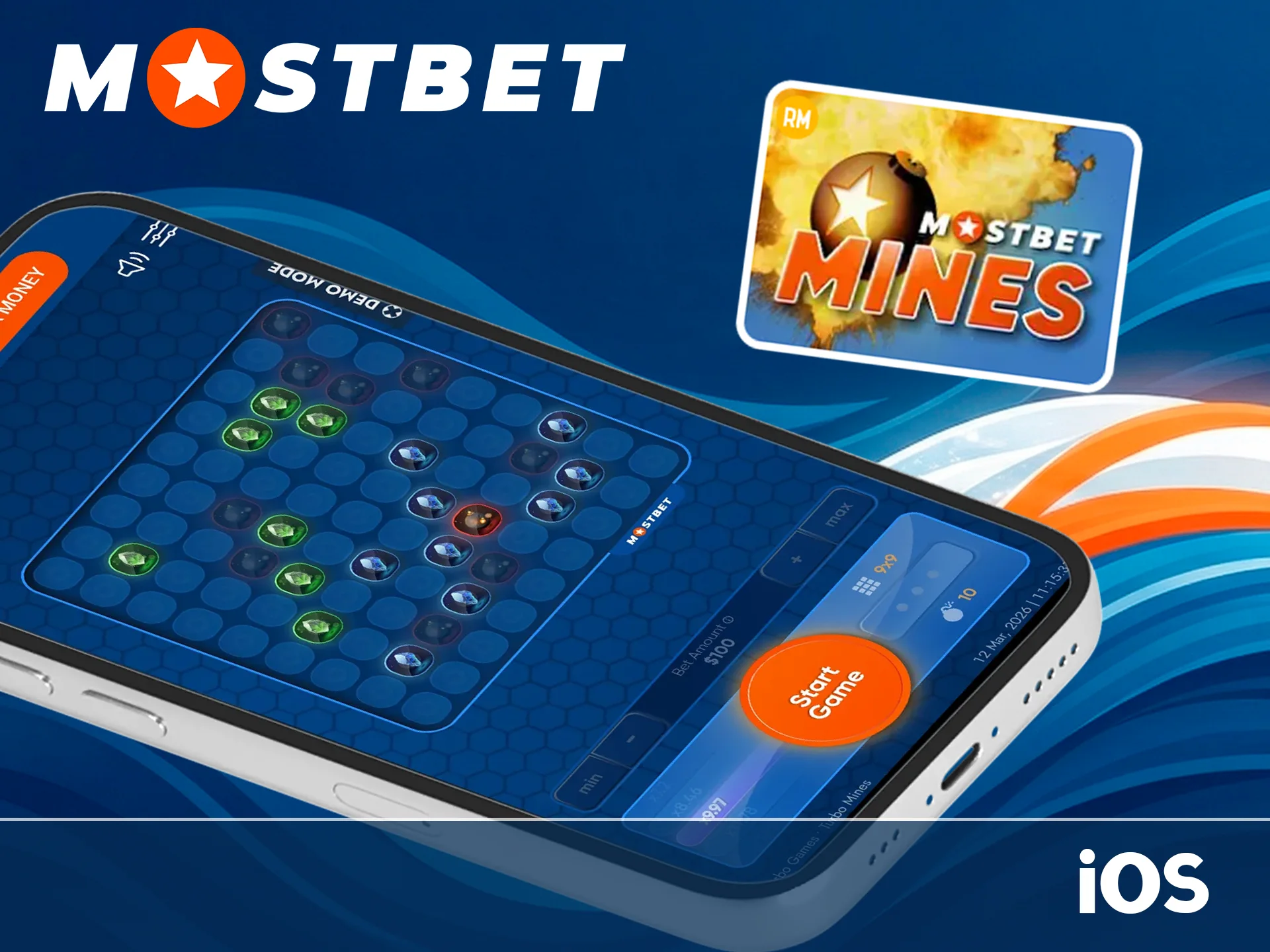 Install the official Mostbet app for iOS mobile.