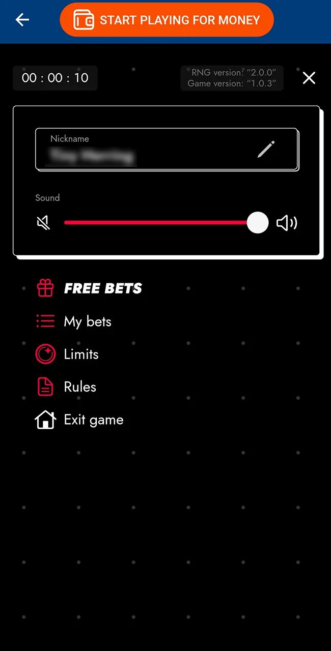 Adjust game settings on the official Mostbet platform.