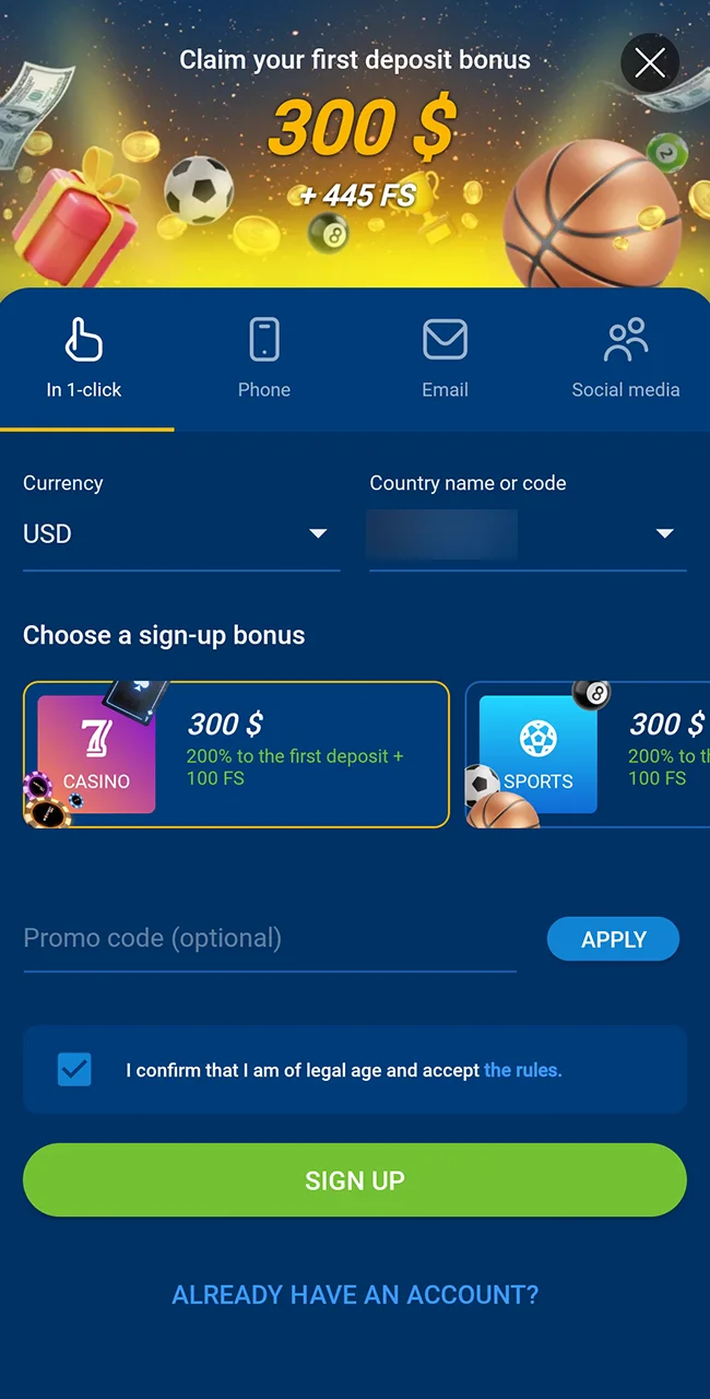 Input your details on the official Mostbet site.