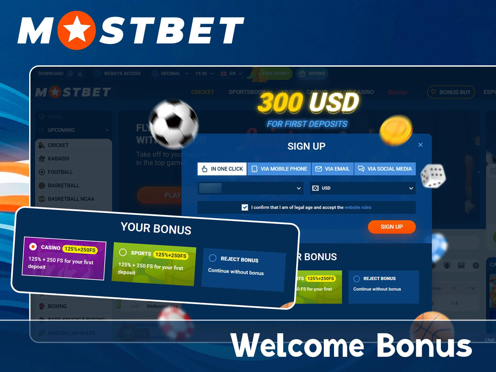Claim welcome rewards on the official Mostbet site.